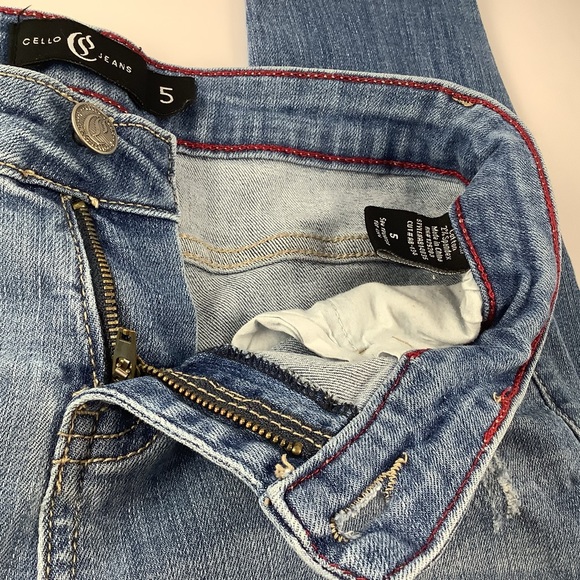 Cello Jeans Distressed Skinny Blue Jeans 5 - Picture 4 of 7
